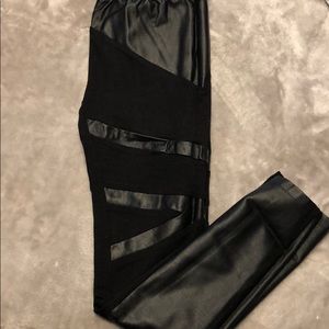 Pleather leggings